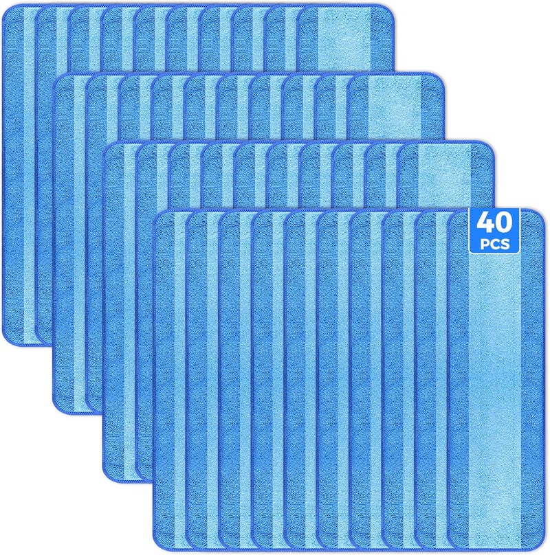 wlich Microfiber Cleaning Pads are Compatible with Bona Mop (40PCS) - Image 1